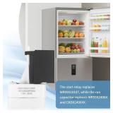 Refrigerator Compressor Start Relay and Capacitor Kit 3-in-1 - Replaces WR09X10107 WR55X24064 CKDX24064X - Compatible with Americana, GE, Hotpoint Fridge Parts - Easy Installation