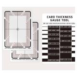 Flinduy Card Grading Centering Tool Sports Card Thickness Measuring, Card Cleaning Kit, Card Centering Grading Tool