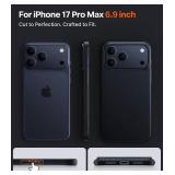 TORRAS Magnetic Slim-Fit for iPhone 17 PRO MAX Case, Ultra-Thin 17 ProMax Phone Case Compatible with MagSafe, Light Anti-Scratch Matte Hard PC Bayer 6.9 inch OriginFit, Matte Black