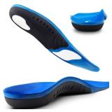 Plantar Fasciitis Insoles, High Arch Support Shoe Inserts Men Women, Orthotics Gel Running Insoles for Flat Feet - Arch Pain - Pronation - Metatarsalgia Pain Relief Heavy Duty Support(Trim to Fit)