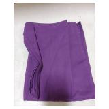 Encasa XO Table Runner 13"x104" Long | Cotton Canvas Fabric | Purple Solid Color | Machine Washable & Durable