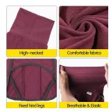 Dog Sweater Pullover Cold Weather Vest for Dogs Dog Sweatshirt & Jacket for Indoor and Outdoor Use (Large, Wine red)