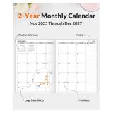 SUNEE 2026-2027 Monthly Planner 7" x 10" Large Calendar Book Big Size Desk Organizer for Business, School, Notes, 100 GSM Paper, Colorful Floral