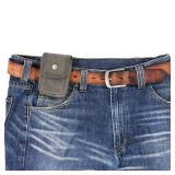 diodrio EDC Belt Pouch for Men Women, Small Utility Holster Pouch with Belt Loop for Hiking, Fishing, Camping, Snap Closure, Classic Waxed Canvas, Olive Small