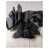 Plantar Fasciitis Sock (6 Pairs) for Men and Women, Compression Foot Sleeves with Arch and Ankle Support, Black, X-Large