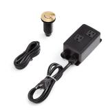 Dual Outlet Sinktop Air Switch, Brushed Gold