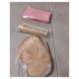 isheeny Hair Toppers For Women Real Human Hair Platinum Blonde 12Inch Human Hair Topper for Women, 2 Clips Secure Hold, Realistic Artificial-Base Scalp For Changing Your Look