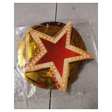 Lenwen 39 Pieces Star Style Red Gold and Black Hanging Swirls for Movie Night Decorations Red Carpet Party Decorations Bridal Shower Birthday Party Supplies