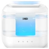 Dreo Humidifiers for Bedroom, 4L Top Fill for Large Room, 36H Runtime, 28 dB Quiet Supersized Cool Mist Air Humidifier for Baby Nursery, Plants, Indoor, Night Light, Easy to Clean & Fill, White