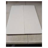 BXIHUR 4 Pcs Trifold Poster Board, 26x17 inches White Poster Board Comes with Sticky Accessories, Corrugated Presentation Boards, Display Board for School Projects, Business Presentations
