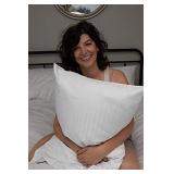 Set of 4 Pillow Protectors with Zipper Queen Size - 100% Resistant to Stains, Dust & Dirt - Washable Covers for Increased Pillow Lifespan