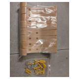 LOEQIAN 8 Pack Wooden Hooks for Hanging Coats, Natural Wood Coat Hooks Wall Mounted, Heavy Duty Wooden Towel Hooks, Single Hook Hat Rack for Clothes Hat Hanger Towel Rack Key Bag