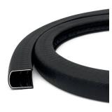 PACIXU U-Shape Edge Banding - Fits 1/2" Edge, Rubber Trim for Sharp/Rough Surfaces, Veneer, Sheet Metal, Tables, Cars, Trucks, Boats & More - 5FT