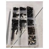 490 Pcs SAE Set Screw Assortment Kit, 12 Sizes (1/8"-40 to 5/16"-18), 12.9 Class Alloy Steel, Internal Allen Drive Cup Point Screws for Bathroom Fixtures, Door Handles