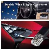 Low Voltage Wire Connector, Double Wire Plug in Connector with Locking Buckle, Led Light Strip Connectors 2 Pin - No Wire Stripping Cutting (50PCS)