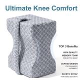 UJPFEO Knee Pillow for Side Sleepers, Leg Pillow for Sciatica, Back, HIPS, Knees, Joints Pain Relief,Pillows for Between Legs While Sleeping Spine Alignment Support & Relieves Pressure