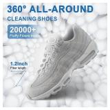 M-Better Shoe Washing Machine Bags - Invisible Zipper Side Opening Laundry Bags for Sneakers and All Shoe Sizes (White 2pcs)