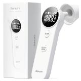 Boncare Ear and Forehead Thermometer, 2X Accuracy Infrared Digital Thermometer for Adults and Kids, 1 Second Reading, No Touch Baby with Fever Alarm