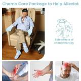 Suzzipad Cold Therapy Socks and Hand Ice Pack, Cooling Gloves for Chemotherapy, Stress Relief Caps, Ideal for Carpal, Chemo Care Package for Women & Men, S/M