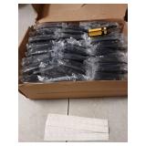 Ravinte 50 Pack 25 Pairs 1/2" Overlay Cabinet Door Hinges Kitchen Black Semi-Concealed Hinges Face Mount Self-Closing Cabinet Hardware with Bumpers & Screwdriver