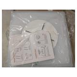 Annaror 12in Motion Sensor Ceiling Light Wired, 3000K 4000K 5000K Selectable, 24W Flush Mount Square Motion Ceiling Light with 3 Timer for Closet Porch Stairs Hallway, White