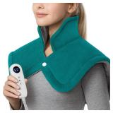 IZZUBIZ Neck Shoulder Heating Pad Gift for Back Pain Relief, Electric Weighted Heat Pads for Cramps, Leg and Foot, Gifts for Christmas, Mothers Day, Fathers Day, Birthday, Women, Men, Mom, Dad