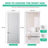 Reinforced Cat Screen Door, 35.5X82 Heavy Duty Pets Proof Screen Door with Bilateral Zipper, Prevent Dogs Cats Running Out from Home, Bedroom, Living Room, Kitchen Patio Doo