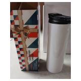 8 Pack 20 oz Sublimation Tumblers Dual Opening Blank Bottles Triple-Insulated Stainless Steel Water Bottle with Straw Lid Blank Tumbler Bulk with Shrink Wrap, Rubber Base, Heat Tape for Heat Transfer