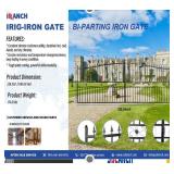 Decorative Iron Gate Lion Design