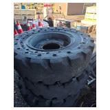 Industrial Solid Tellahandler tires and wheels