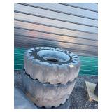 Industrial Solid Tellahandler tires and wheels
