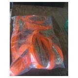 Orange Cargo Straps with Metal Buckle - Bulk Pack of 10