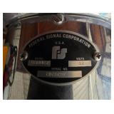 Federal Signal Corporation Chrome Fire Truck Siren Model 02BNNSC