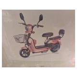 Electric Scooter with Storage Basket (Not assembled)