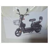 Electric Scooter with Storage Basket ( Not assembled) Color Black