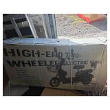 Electric Scooter with Storage Basket ( Not assembled) Color Black