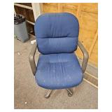 Blue Rolling Office Chair