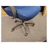 Blue Rolling Office Chair