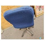 Blue Rolling Office Chair