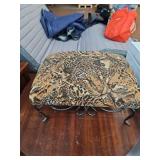 Cheetah/Tiger Print Footstool