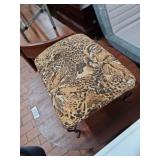Cheetah/Tiger Print Footstool