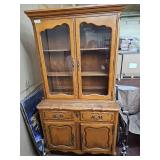 French Provincial China Cabinet