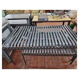 Outdoor Metal Patio Table with Benches