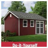 Do-It Yourself Scarsdale 12 ft. W x 16 ft. D Wood Garden Shed Storage With Floor and Windows (192 sq. ft.)
