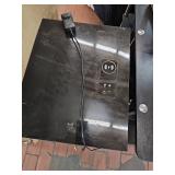 Black End Table with Wireless Charger and USB Port