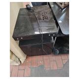 Black End Table with Wireless Charger and USB Port