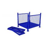 Metal Pallet with Collapsable Sides