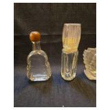 Set of 3 Decorative Glass Perfume Bottles