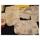 Embroidered Linens Collection with Cat Design