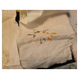 Embroidered Linens Collection with Cat Design